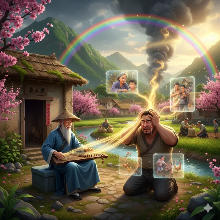 杏花村的晨鐘與暮鼓:仙人渡化惡人報,人心向善暖人間