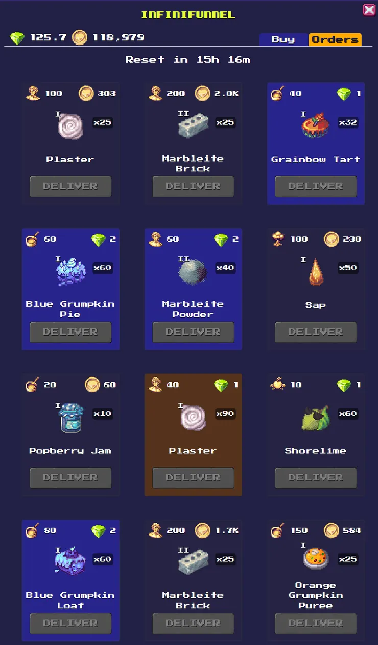 更新後任務板上有更多的 PIXEL 任務