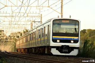 總武本線的路線代表色恰好是黃、藍色，與臺鐵EMU800塗裝意外近似