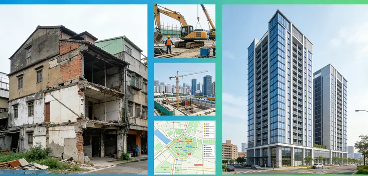 危老容積獎勵與審查簡化:多縣市放寬容積率、審查流程,鼓勵老舊建築重建。