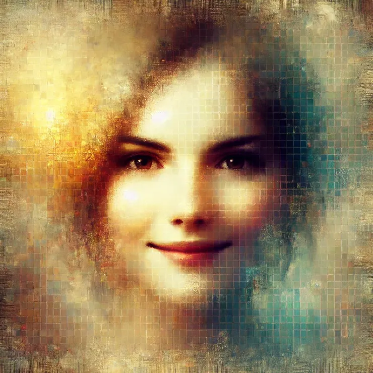 It was worn and faded, the edges curled with age, but her familiar smile could still be traced through the blur.