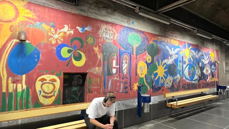 Fridhemsplan 地鐵站彩繪