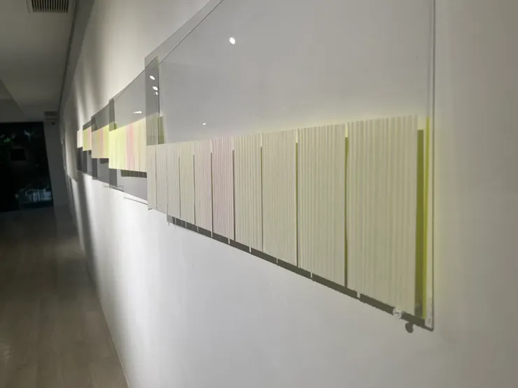 另一幅作品的黃色影子｜影像來源：筆者提供