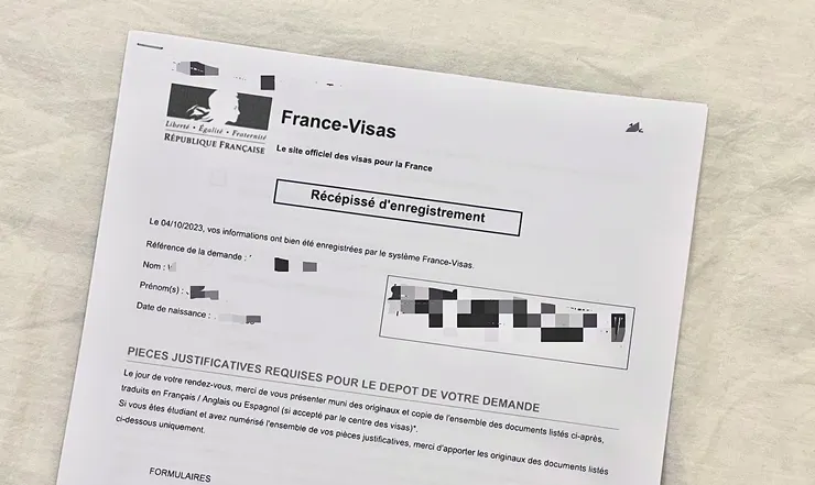 法國打工度假申請書 / Chenchen拍攝