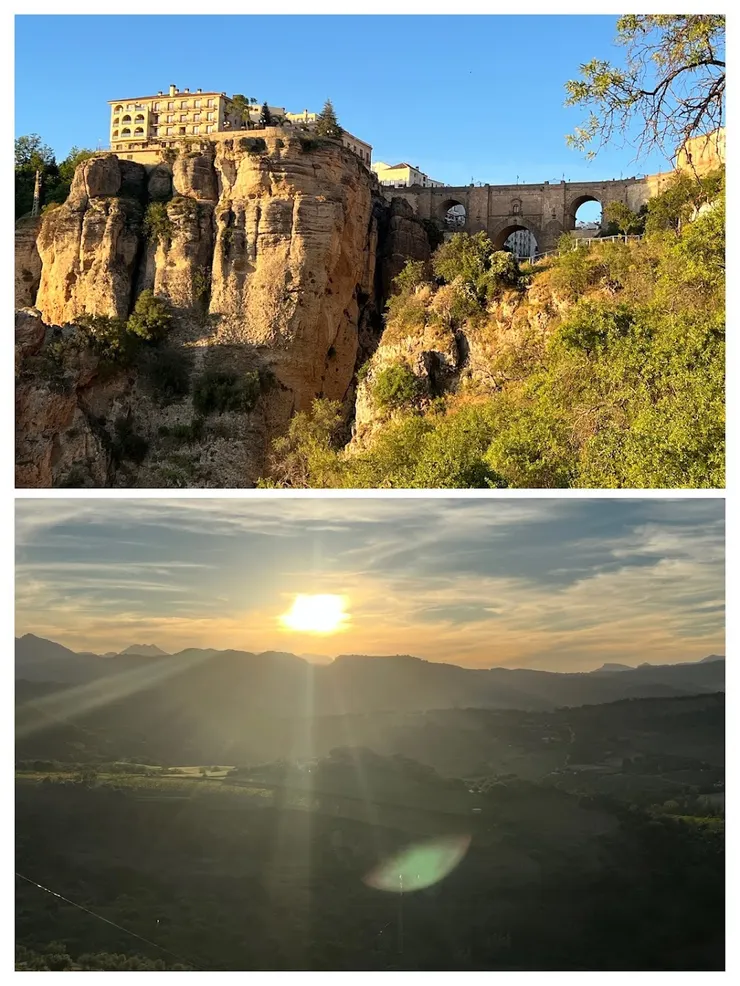 夕陽斜照的新橋