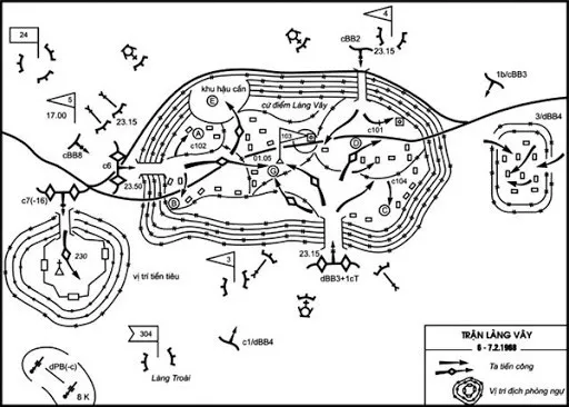 北越視角下的圍村基地。