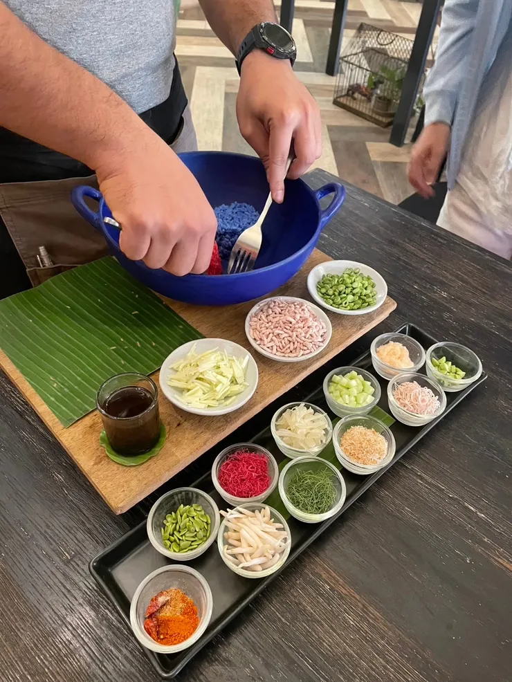 泰式米沙拉的材料