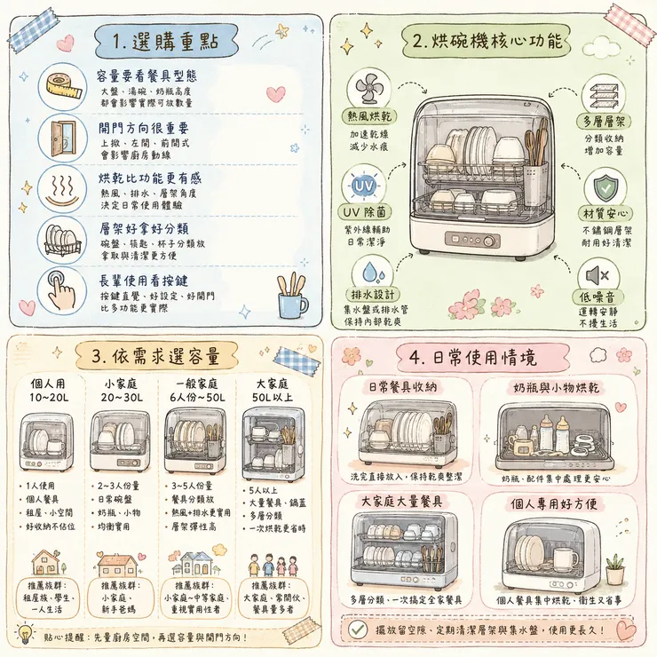 【烘碗機推薦】2026 桌上型還是大容量？🍽️ Dcard、Threads 激推 6 款 UV 烘乾機比較