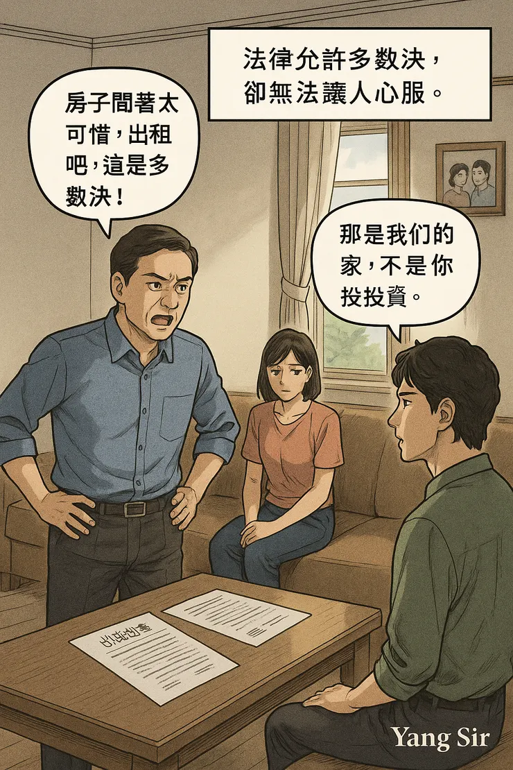 共有物如何使用，考驗共有人間的智慧