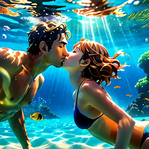 就這樣…倆人接吻了