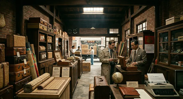 早期經營貿易商品的AI示意圖