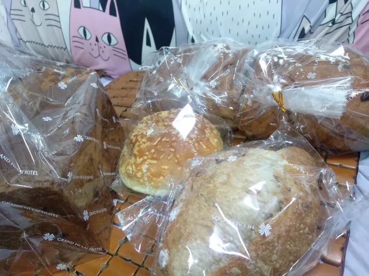 這次購買漢來全部加起來的種種麵包