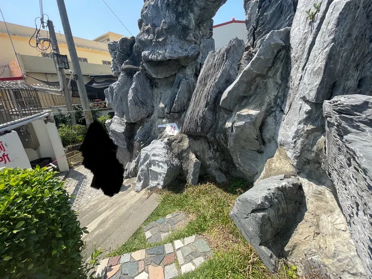 繞下去後是指標38廁所（維修中）