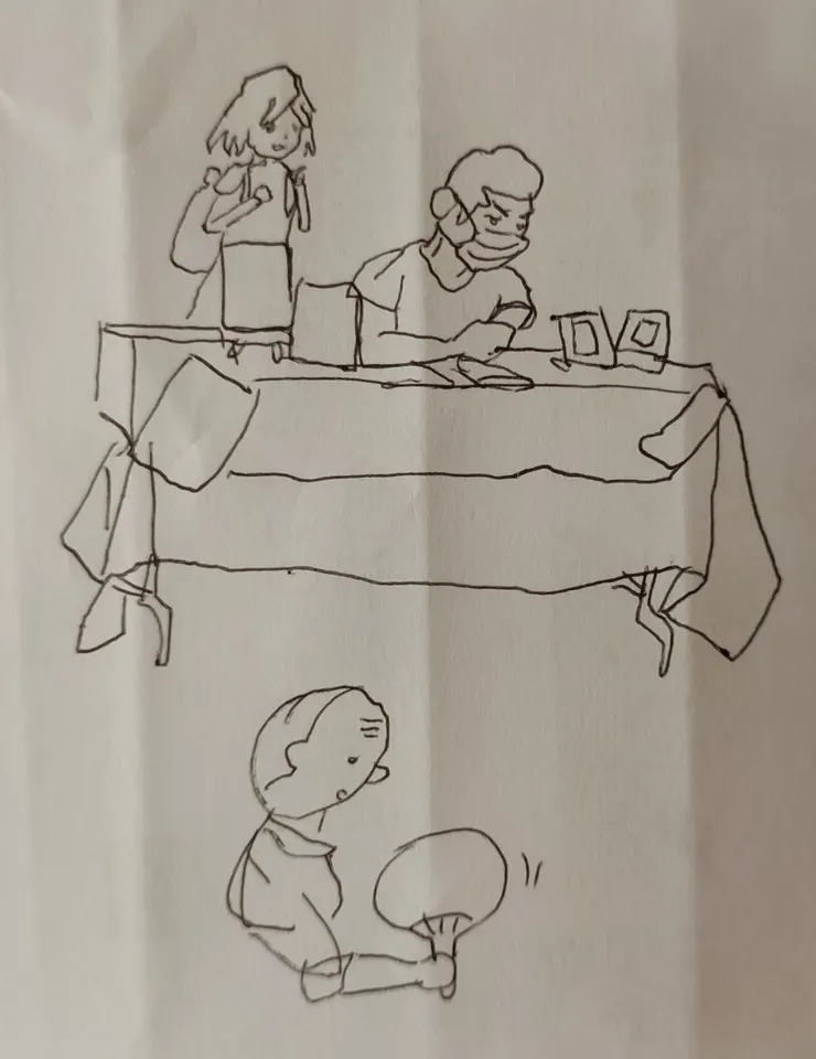 顧攤無聊時畫的塗鴉2