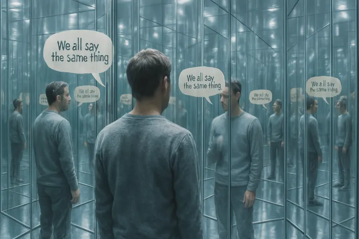 我們都一直重複說著相同的句子