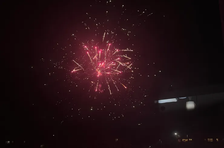 初一寫完，窗外煙花燦爛～願大家蛇年吉祥！