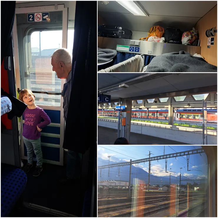 睡上鋪壞處行李要扛上去, 快到站時..小孩出現和老先生鬥嘴..看見她衣服寫啥了嗎..這是我決定拍下的瞬間