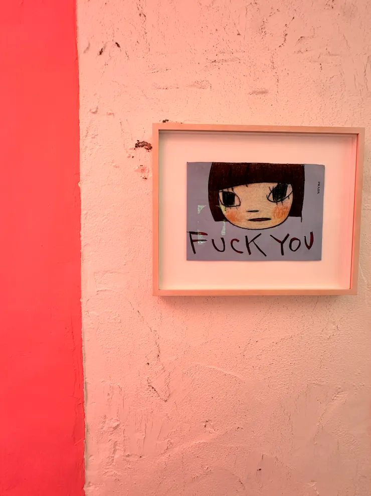 照片攝於奈良美智特展《跟著朦朧潮濕的一天去金瓜石》