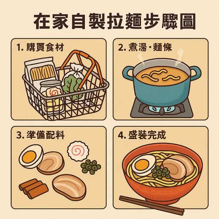 自製日本🇯🇵拉麵🍜的步驟