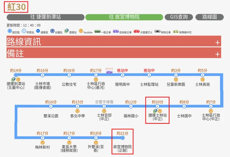 大臺北公車-紅30