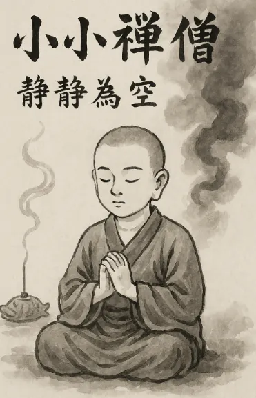 小小禪僧，念念無聲。