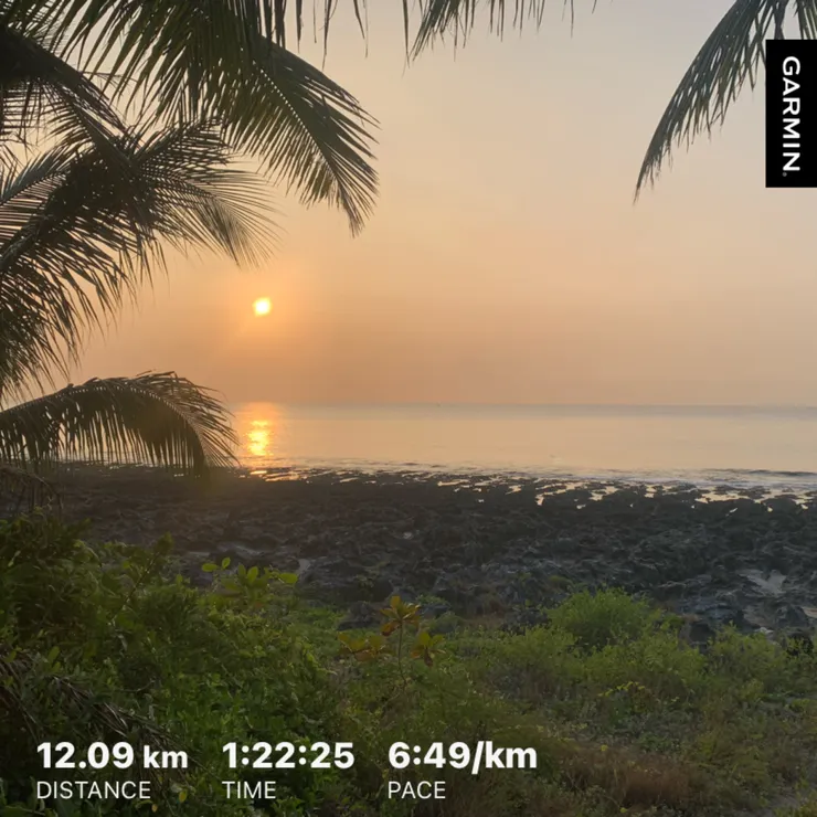 一邊跑步一邊照到的美景，想不是雜誌封面