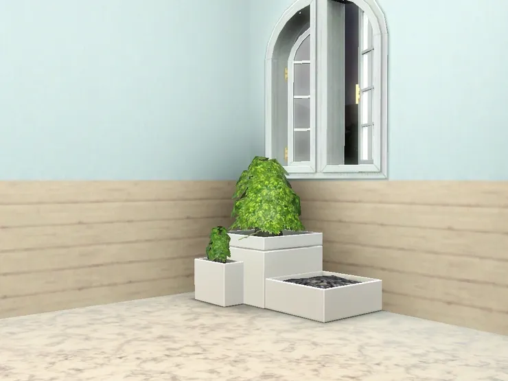 一角也有植物。看看綠色讓眼睛舒緩一下。