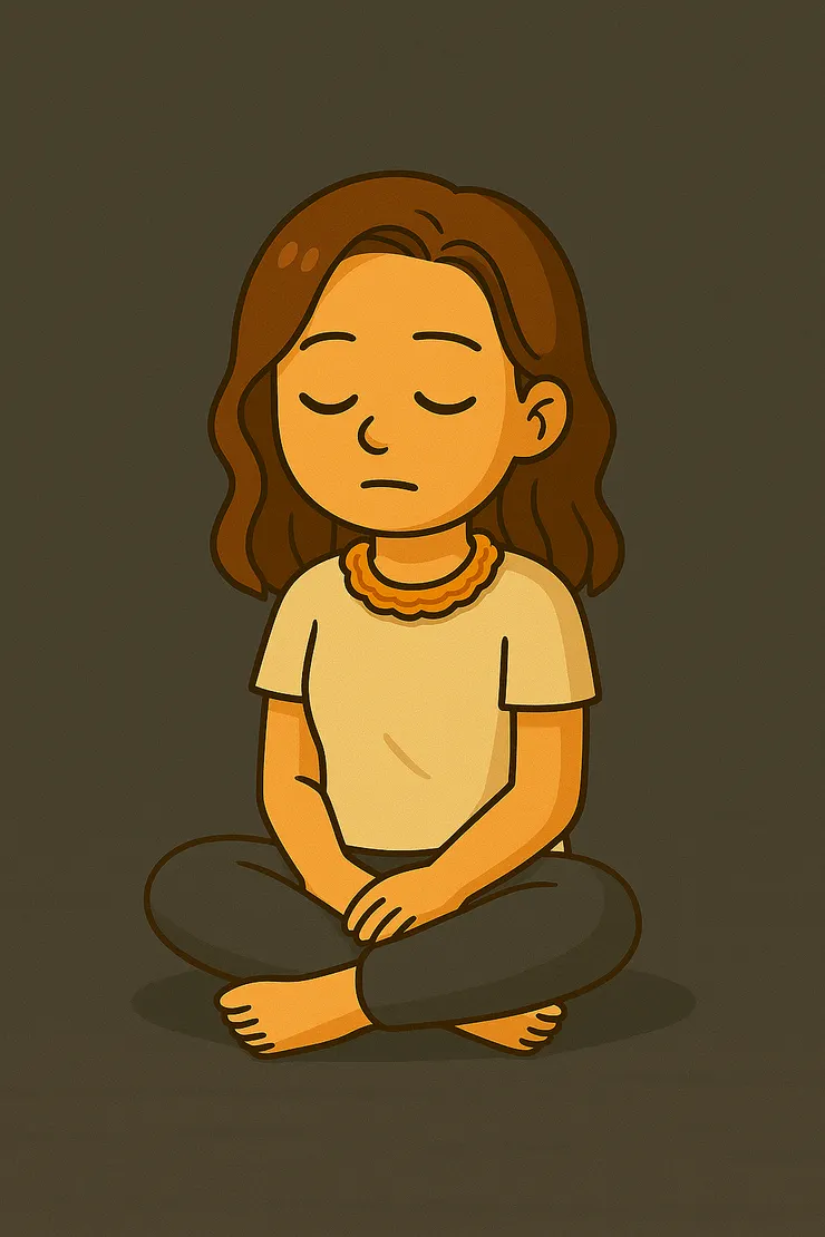 「或許陪自己靜靜坐在這灰色空間裡坐一下,什麼都不想,就算發呆也沒關係~或許這也代表著我願意在乎我自己,回應了那個渴望被我認可的那個小小我。