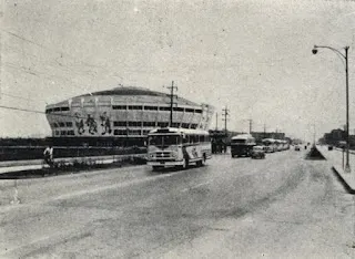 台北端的起點附近，圖中是位於今天小巨蛋對面的中華體育館