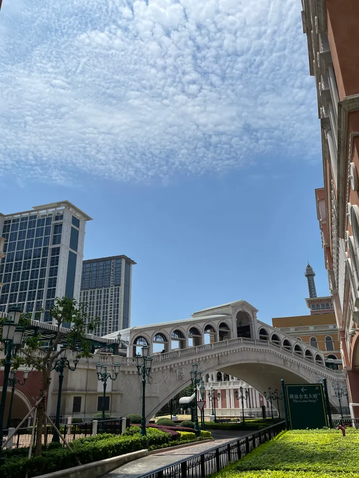 澳門威尼斯人酒店外，仿威尼斯利得雅橋。