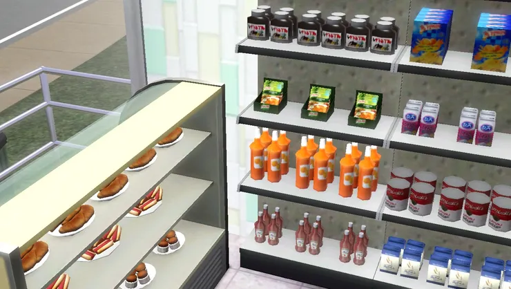 我說過這個角落有機會安裝了櫥窗，但後來覺得還是放貨架較實用。大家選購完麵包，記得再買些醬料配搭。