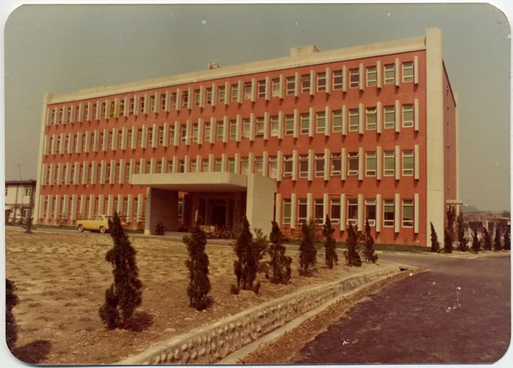 植微所-北棟舊照（1975年。圖片來源：中央研究院）