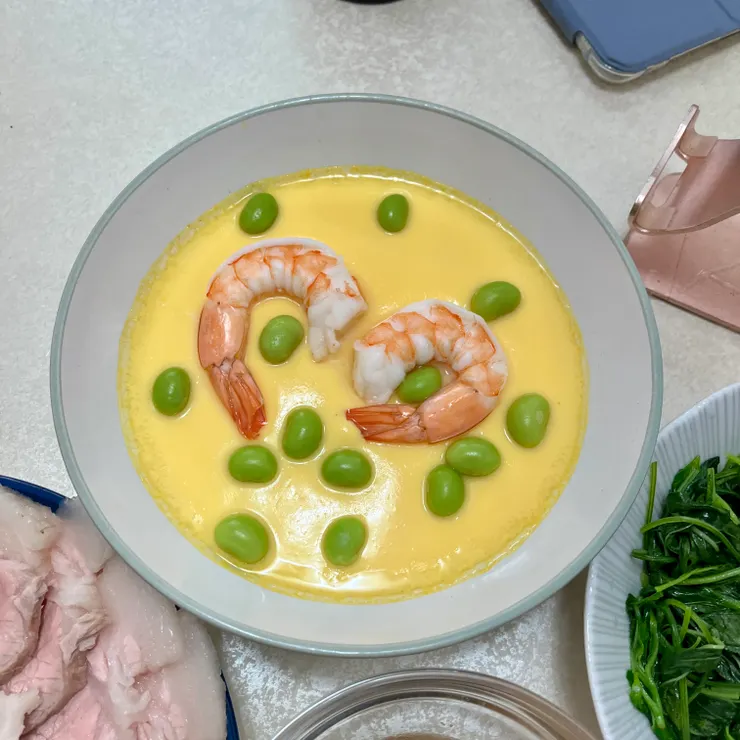 今天做的家常蒸蛋,不完美,但在家吃沒問題