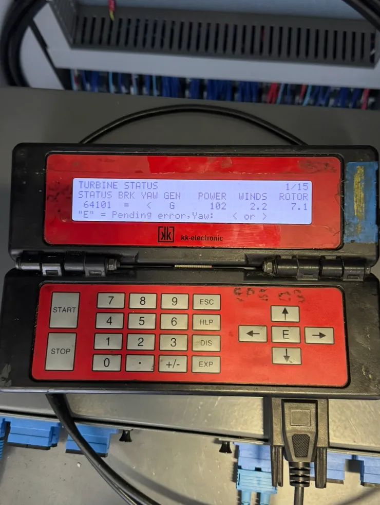 第一次獨立完成AT在風機的程序