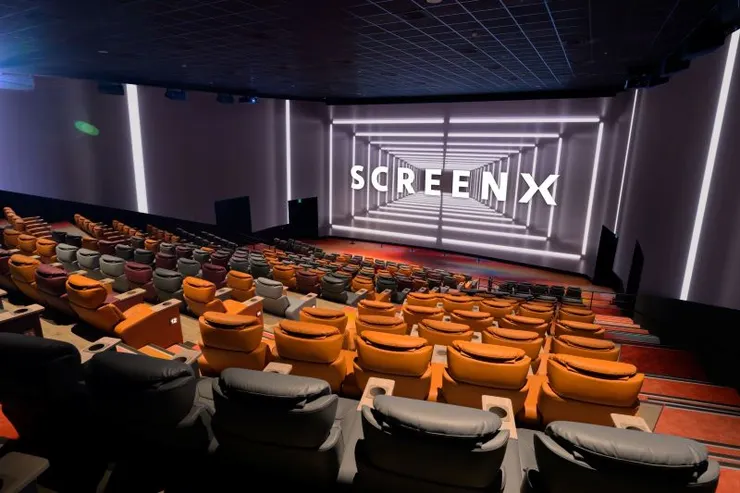 ▲大巨蛋秀泰影城設立台北市最大Screen X影廳，提供包覆感十足的觀影體驗。
