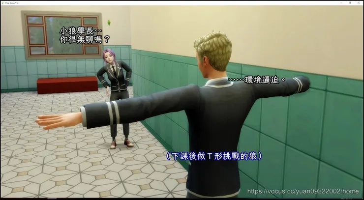 說實話這姿勢真的很蠢，而且小狼的手還埋進牆壁了ＸＤＤＤ