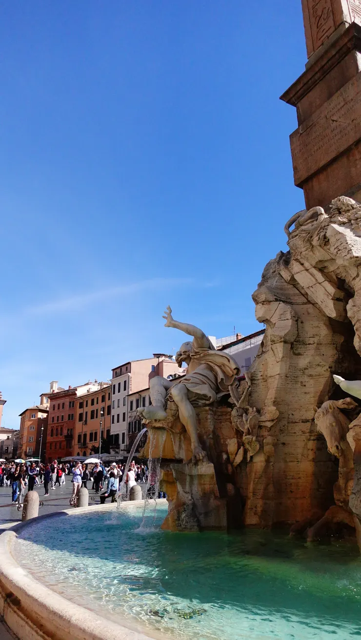 羅馬,四河噴泉一角。