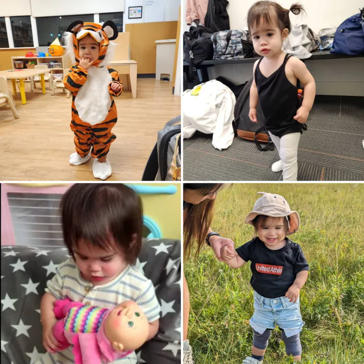 戰爭或和平操心没用且聊聊小孫女！啟栢金孫，1歲3個月。