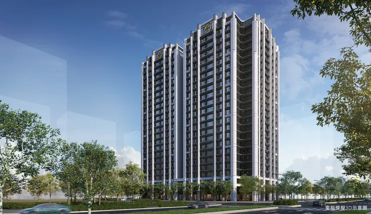 新店央北重劃區華固譽誠外觀3D模擬