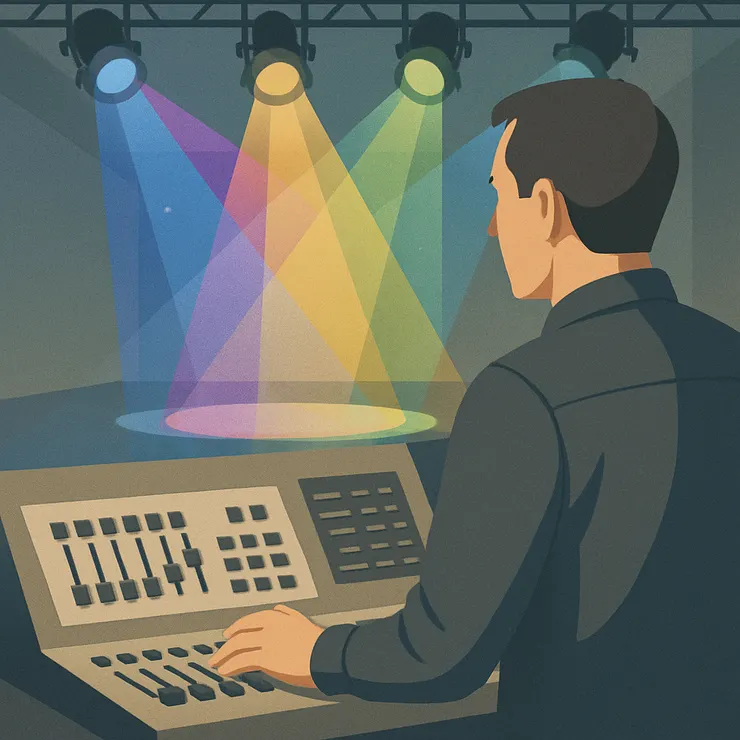 圖2. 做自己人生舞台的專業調光師