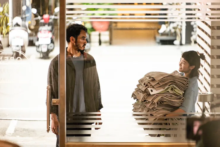 《周處除三害》中的程小美（右），王淨 飾