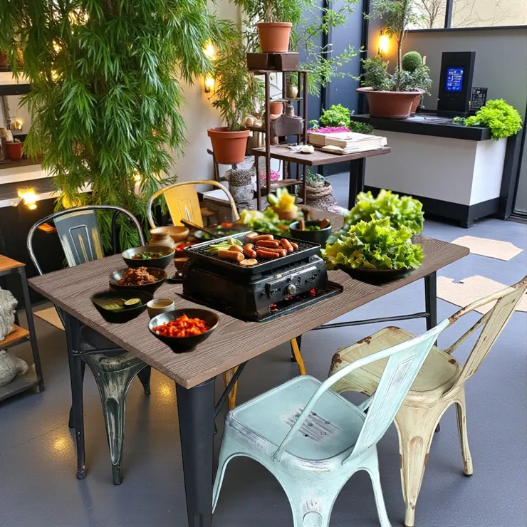 工業風金屬腳餐桌:穩固耐用又有個性