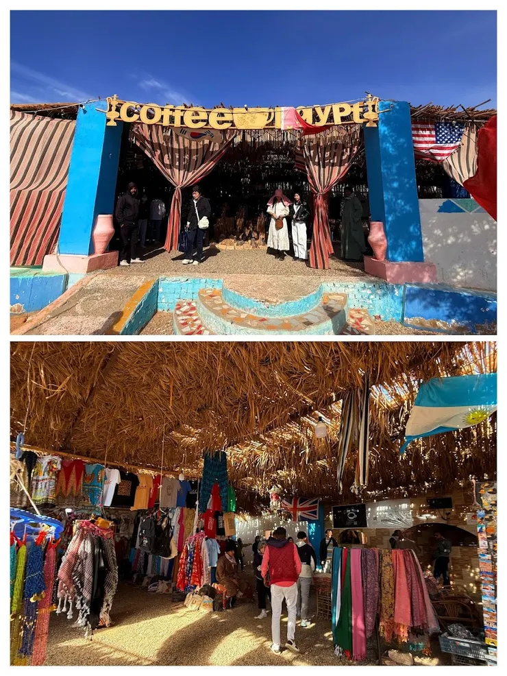 沙漠中的私人休息站，每個都各有特色。