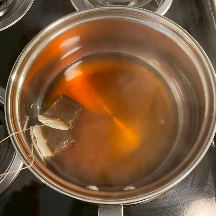 小心手不要放開茶包提把，體感感覺會燙到燒起來🔥