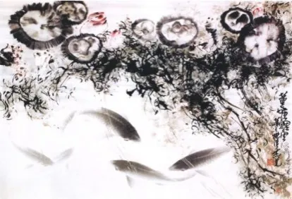 ▲第三世多杰羌佛的「蓮塘鯉魚」。（取材自紐約貞觀藝術拍賣公司拍賣型錄）