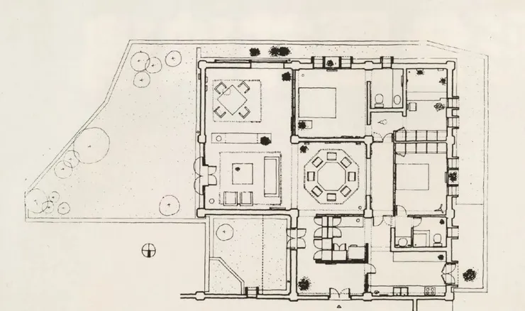 1979，弘英別墅平面，《建築師王大閎——1942－1995》