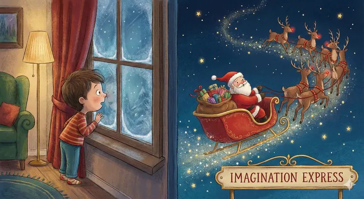 🎅 孩子的幻想，是大腦啟動幸福記憶的開關。