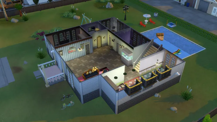 樓下的格局就是這樣。