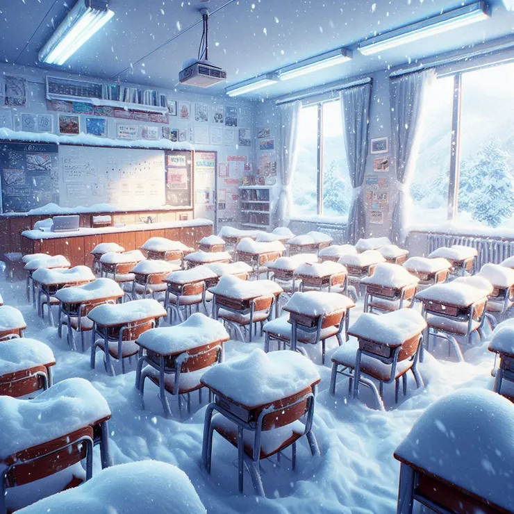 心寒教室 (小昕咒語Bing繪圖)