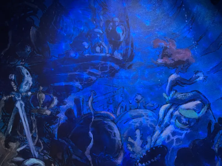 動畫《小美人魚》的概念圖。